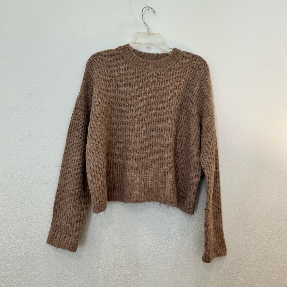 Cozy Brown Knit Sweater